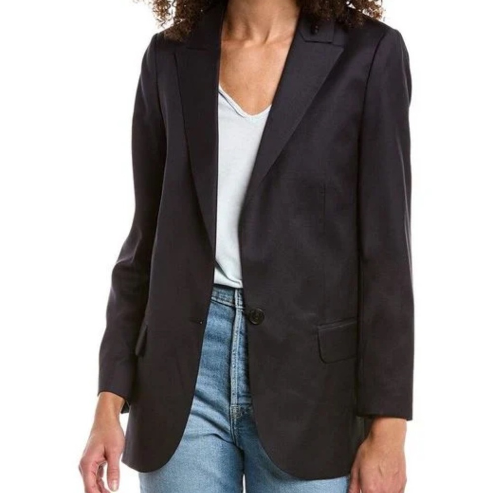 Zadig & Voltaire Black Blazer with Black LOVE Embroidery - Picture 3 of 15